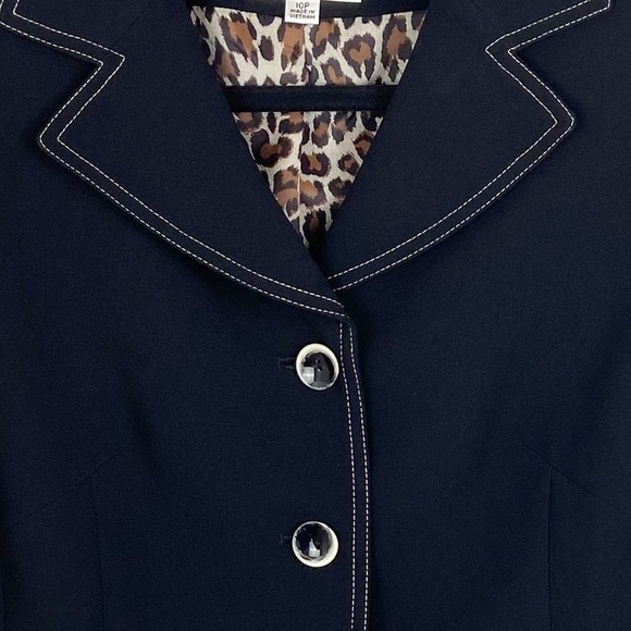 Le Suit Blazer Skirt Suit Set Womens 10P Jacket Skirt Business Office NWT - Picture 7 of 14